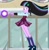 Size: 736x752 | Tagged: safe, anonymous artist, artist:anonymous, edit, edited screencap, screencap, oc, oc:twivine sparkle, equestria girls, g4, my little pony equestria girls: friendship games, bare legs, clothes, cropped, crystal prep academy uniform, equestria girls-ified, kneesocks, legs, needs more jpeg, needs more saturation, school uniform, skirt, skirt lift, socks