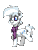 Size: 184x240 | Tagged: safe, double diamond, earth pony, pony, pony town, g4, animated, clothes, cute, daaaaaaaaaaaw, double dawwmond, male, pixel art, scarf, simple background, solo, sprite, stallion, transparent background, trotting