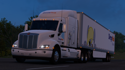 Size: 1920x1080 | Tagged: safe, artist:owlcat, derpy hooves, pony, g4, american truck simulator, ponified