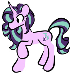 Size: 751x763 | Tagged: safe, artist:captainzigo, starlight glimmer, pony, unicorn, g4, raised hoof, simple background, solo, white background