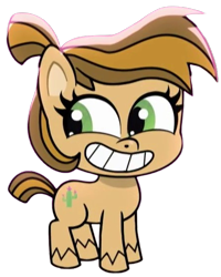 Size: 445x556 | Tagged: safe, edit, edited screencap, editor:luckydog416, screencap, desert weave, earth pony, pony, g4, g4.5, my little pony: pony life, sportacular spectacular musical musak-ular, background removed, female, not a vector, saguaro, simple background, solo, transparent background