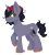 Size: 1263x1417 | Tagged: safe, artist:clandestine, pony, unicorn, gerard way, horn, messy mane, my chemical romance, ponified, simple background, solo, transparent background