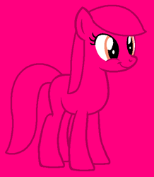 Size: 484x554 | Tagged: safe, artist:beanbases, artist:spitfirethepegasusfan39, earth pony, pony, g4, adult blank flank, base used, blank flank, greedy, male, mr. greedy, mr. men, mr. men little miss, pink background, ponified, simple background, smiling, solo, stallion