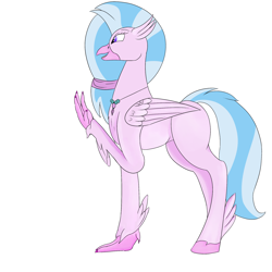 Size: 2000x2000 | Tagged: safe, artist:saint boniface, silverstream, hippogriff, g4, female, high res, mare, simple background, solo, white background