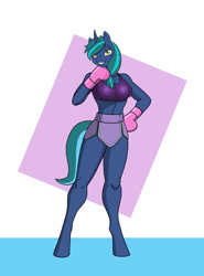 Size: 768x1040 | Tagged: safe, artist:mgckfight, oc, oc only, oc:moonlight sonata, pegasus, anthro, unguligrade anthro, abstract background, big breasts, boxing, boxing gloves, breasts, clothes, female, solo, sports, sports bra
