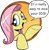 Size: 421x431 | Tagged: safe, idw, fluttershy, pony, friendship is magic #3, g4, my little pony: friendship is magic (idw), 3ds, bad advice fluttershy, comic, comic sans, exploitable, exploitable meme, female, meme, simple background, solo, text, transparent background