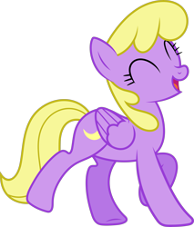Size: 6353x7452 | Tagged: safe, artist:starryshineviolet, part of a set, pegasus, pony, g4, magical mystery cure, ^^, a true true friend, absurd resolution, background pony, conga, crescent doo, dancing, eyes closed, female, mare, raised hoof, simple background, solo, transparent background, vector