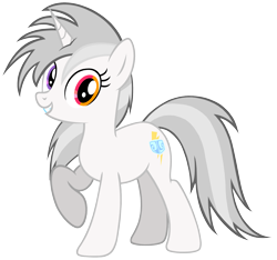 Size: 2096x1960 | Tagged: safe, artist:éclair, oc, oc only, unnamed oc, pony, unicorn, 2024 community collab, derpibooru community collaboration, female, heterochromia, horn, looking at you, simple background, smiling, solo, transparent background