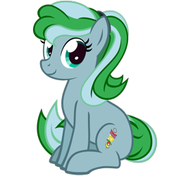 Size: 1500x1500 | Tagged: safe, artist:the smiling pony, oc, oc only, oc:skewer delight, earth pony, pony, 2024 community collab, derpibooru community collaboration, g4, .svg available, looking at you, simple background, sitting, smiling, solo, transparent background, vector