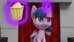 Size: 1920x1080 | Tagged: safe, edit, edited screencap, screencap, twilight sparkle, alicorn, pony, g4, g4.5, hat in the way, my little pony: stop motion short, cute, smiling, solo, twilight sparkle (alicorn)