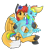 Size: 1450x1645 | Tagged: safe, artist:destiny_manticor, rainbow dash, oc, oc:olivia yamakara, fox, fox pony, hybrid, inflatable pony, pegasus, pony, 2024 community collab, derpibooru community collaboration, g4, air nozzle, blowing, clothes, commission, ear fluff, female, floaty, flower, flower in hair, implied canon x oc, implied lesbian, implied oliviadash, implied shipping, inflatable, inflatable pegasus, inflating, inflation valve, looking at you, makeup, mare, mascara, pool toy, see-through, simple background, solo, translucent inflatable, transparent background, wings