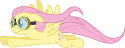 Size: 7695x3000 | Tagged: safe, artist:cloudy glow, fluttershy, pegasus, pony, g4, hurricane fluttershy, .ai available, female, goggles, mare, simple background, solo, transparent background, vector