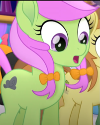 Size: 561x699 | Tagged: safe, screencap, nougat praliné, earth pony, pony, g4, my little pony: the movie, background pony, cropped, female, mare, unnamed character, unnamed pony