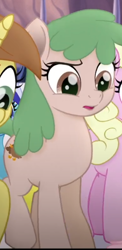 Size: 340x694 | Tagged: safe, screencap, birdcall, millie, nougat praliné, earth pony, pony, g4, my little pony: the movie, background pony, cropped, female, mare, solo