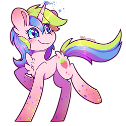 Size: 2500x2500 | Tagged: safe, artist:elevantia, holly dash, pony, unicorn, g4, cute, female, hollybetes, mare, rainbow power, raised hoof, simple background, transparent background