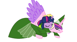 Size: 720x390 | Tagged: safe, artist:brightstar40k, artist:tiarawhy, edit, princess cadance, twilight sparkle, alicorn, pony, g4, simple background, twilight sparkle (alicorn), white background