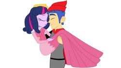 Size: 2780x1568 | Tagged: safe, artist:brightstar40k, flash sentry, twilight sparkle, equestria girls, g4, carrying, clothes, dress, duo, female, gown, male, princess aurora, romance, romantic, ship:flashlight, shipping, simple background, sleeping beauty, straight, white background