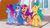 Size: 3072x1727 | Tagged: safe, screencap, hitch trailblazer, izzy moonbow, misty brightdawn, sparky sparkeroni, sunny starscout, dragon, earth pony, pony, unicorn, cake dragon, g5, my little pony: tell your tale, spoiler:g5, spoiler:my little pony: tell your tale, spoiler:tyts02e03, baby, baby dragon, female, frown, grin, male, mane stripe sunny, mare, open mouth, open smile, papa hitch, rebirth misty, smiling, stallion