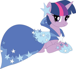 Size: 1280x1165 | Tagged: safe, artist:the-paper-pony, twilight sparkle, pony, unicorn, g4, clothes, cute, dress, female, gala dress, mare, shoes, simple background, smiling, solo, transparent background, twiabetes, twilight sparkle's first gala dress, unicorn twilight