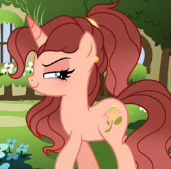 Size: 1098x1080 | Tagged: safe, artist:cstrawberrymilk, oc, oc only, oc:golden rose, pony, unicorn, g4, female, mare, solo