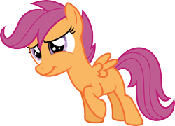 Size: 4176x3000 | Tagged: safe, artist:cloudy glow, scootaloo, pegasus, pony, g4, .ai available, blank flank, female, filly, foal, simple background, solo, transparent background, vector