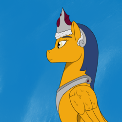 Size: 1000x1000 | Tagged: safe, artist:saint boniface, pegasus, pony, solo