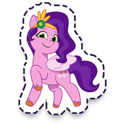 Size: 1024x1024 | Tagged: safe, gameloft, pipp petals, pegasus, pony, g5, my little pony: mane merge, female, mare, simple background, solo, transparent background