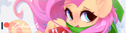 Size: 5000x1320 | Tagged: safe, artist:xsatanielx, fluttershy, g4, advertisement, patreon, patreon logo, patreon preview, solo