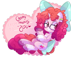 Size: 3271x2735 | Tagged: safe, artist:darkjillmlp123, oc, oc only, oc:charleen hearts, pony, unicorn, bow, female, glasses, hair bow, mare, simple background, solo, tail, tail bow, transparent background