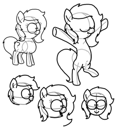 Size: 3023x3351 | Tagged: safe, artist:professorventurer, oc, oc:filly anon, belly button, colt, female, figure drawing, filly, foal, male, reference, study