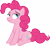 Size: 3283x3000 | Tagged: safe, artist:cloudy glow, pinkie pie, earth pony, pony, a friend in deed, g4, my little pony: friendship is magic, .ai available, female, mare, pinkie pie is not amused, simple background, sitting, solo, transparent background, unamused, vector