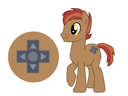 Size: 800x600 | Tagged: safe, artist:princessstar022, button mash, earth pony, pony, g4, base used, male, older, older button mash, simple background, solo, stallion, white background