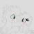 Size: 1400x1400 | Tagged: safe, artist:mrsdashskies, rainbow dash, soarin', pegasus, pony, g4, blushing, female, holding hooves, looking at each other, looking at someone, male, mare, partial color, ship:soarindash, shipping, sketch, smiling, smiling at each other, stallion, straight