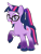 Size: 768x1024 | Tagged: safe, artist:bluemario11, part of a set, twilight sparkle, pony, unicorn, g4, female, redesign, simple background, solo, transparent background