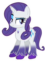 Size: 768x1024 | Tagged: safe, artist:bluemario11, part of a set, rarity, pony, unicorn, g4, female, redesign, simple background, solo, transparent background