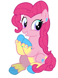 Size: 768x1024 | Tagged: safe, artist:bluemario11, part of a set, pinkie pie, earth pony, pony, g4, female, redesign, simple background, solo, transparent background