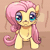 Size: 560x560 | Tagged: safe, artist:candy meow, fluttershy, pegasus, pony, g4, :<, animated, chest fluff, couch, explosion, female, fire, gif, mare, meme, missile, ponified, ponified meme, scared, solo