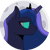 Size: 1000x1000 | Tagged: safe, artist:eborn, derpibooru exclusive, princess luna, alicorn, pony, g4, bust, crown, female, glowing, glowing eyes, jewelry, moon, regalia, shooting star, simple background, solo, transparent background