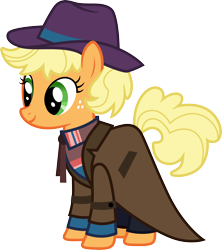 Size: 3000x3373 | Tagged: safe, artist:cloudy glow, applejack, earth pony, pony, g4, clothes, female, hat, high res, simple background, solo, transparent background, vector