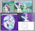 Size: 5295x4667 | Tagged: safe, artist:background basset, bon bon, lyra heartstrings, sweetie drops, earth pony, pony, unicorn, g4, bon bon is not amused, comic, dialogue, duo, jujutsu kaisen, meme, ponified, reference to another series, text, unamused
