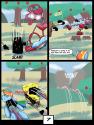 Size: 6000x8000 | Tagged: safe, artist:chedx, rainbow dash, pegasus, comic:learning with pibby glitch battles, g4, comic, commission, community related, crossover, fanfic, mommy long legs, multiverse, spongebob squarepants