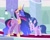 Size: 1251x1000 | Tagged: safe, artist:lighteespark, twilight sparkle, oc, oc:spark sentry, alicorn, pony, g4, my little pony: friendship is magic, the last problem, base used, crown, duo, duo female, female, height difference, hoof shoes, horn, jewelry, long horn, mare, mother and child, mother and daughter, offspring, older, older twilight, older twilight sparkle (alicorn), parent:flash sentry, parent:twilight sparkle, parents:flashlight, peytral, princess shoes, princess twilight 2.0, raised hoof, regalia, slender, tall, thin, twilight sparkle (alicorn)