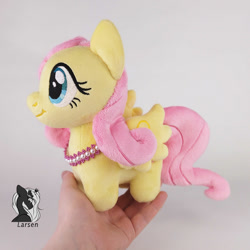 Size: 1000x1000 | Tagged: safe, artist:larsen toys, fluttershy, human, pegasus, g4, accessory, advertisement, chibi, cute, irl, irl human, photo, plushie, sale, solo, toy