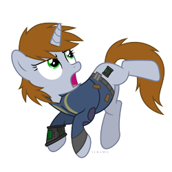 Size: 6000x6000 | Tagged: safe, artist:suramii, oc, oc only, oc:littlepip, pony, unicorn, fallout equestria, absurd resolution, clothes, female, jumpsuit, mare, simple background, solo, transparent background, vault suit