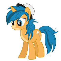 Size: 6000x6000 | Tagged: safe, artist:suramii, oc, oc only, oc:fancy clouds, pony, unicorn, absurd resolution, female, hat, mare, simple background, solo, transparent background