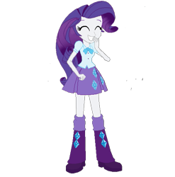 Size: 539x546 | Tagged: safe, artist:anayahmed, rarity, equestria girls, g4, alternate universe, boots, clothes, clothes swap, high heel boots, rarityverse, shirt, shoes, simple background, skirt, solo, transparent background