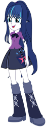 Size: 539x1483 | Tagged: safe, artist:anayahmed, shining armor, human, equestria girls, g4, boots, clothes, clothes swap, equestria guys, female, gleaming shield, high heel boots, rule 63, shirt, shoes, simple background, skirt, solo, transparent background