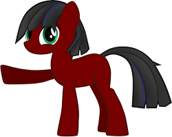 Size: 3363x2696 | Tagged: safe, artist:., derpibooru exclusive, oc, oc only, oc:antimony (.), earth pony, pony, 2024 community collab, derpibooru community collaboration, adult blank flank, blank flank, chest fluff, female, frown, high res, looking at you, mare, pointing, simple background, solo, transparent background, vector