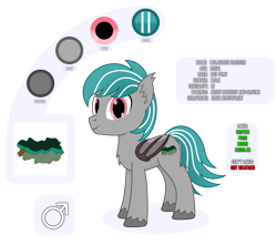 Size: 4213x3719 | Tagged: safe, artist:mrkm, oc, oc only, oc:malachite cluster, bat pony, bat pony oc, bat wings, fangs, folded wings, full body, male, male symbol, reference sheet, simple background, smiling, solo, stallion, transparent background, unshorn fetlocks, wings