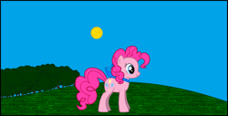 Size: 1303x661 | Tagged: safe, artist:levisuperheld, pinkie pie, earth pony, pony, g4, female, solo